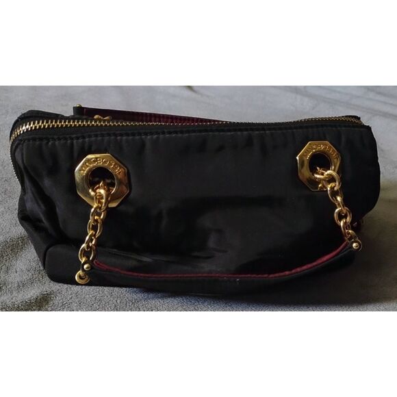 MINOBOSSI Firenze Reversible Red/Black Small Purse with Handles & Shoulder Strap - Picture 2 of 15